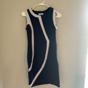 Calvin Klein Black and White Women's Dress